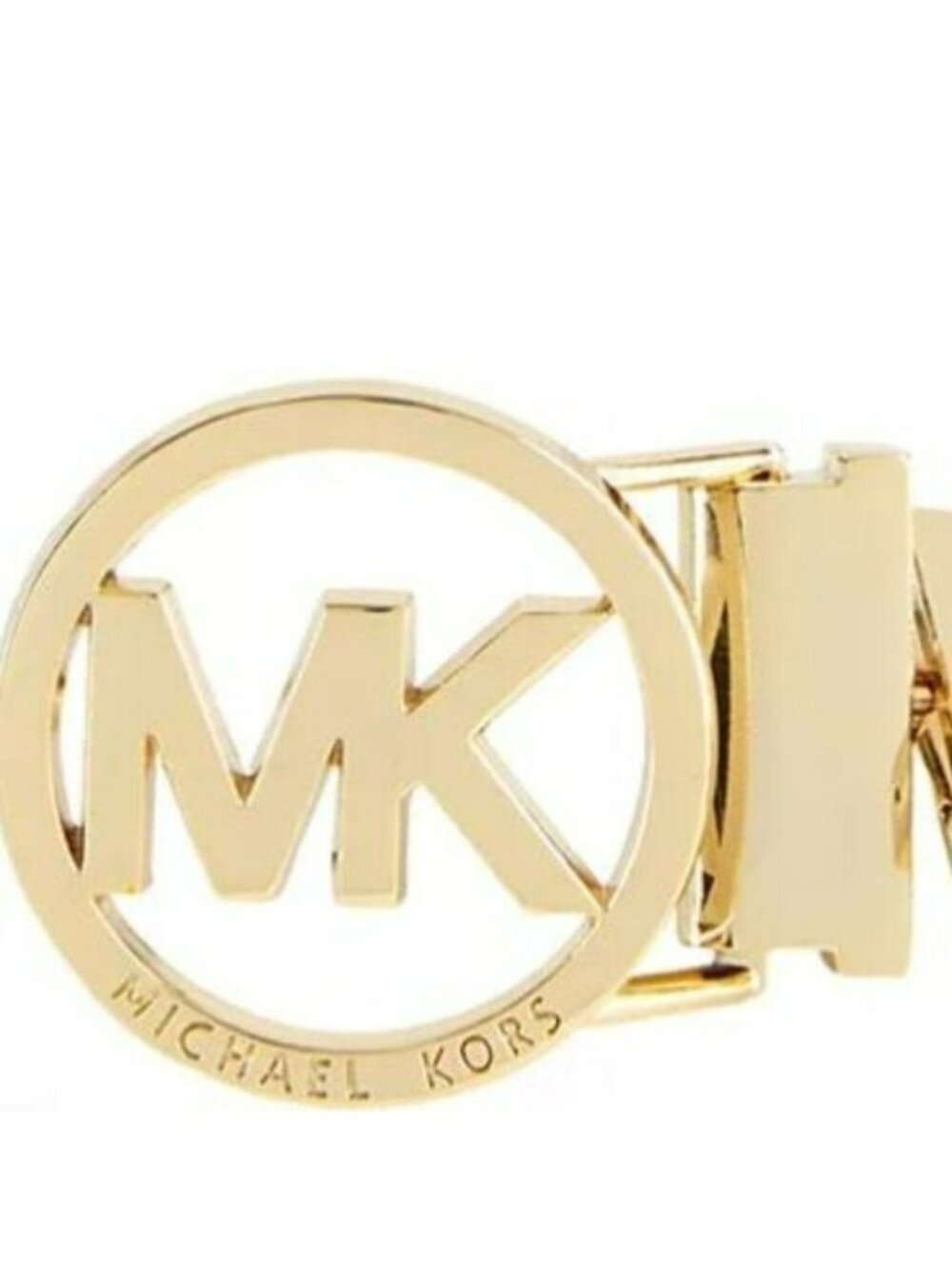 MICHAEL Michael Kors Reversible Signature w Logo Buckle Belt SZ L NWT - Picture 2 of 4